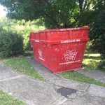 8 cubic metre skip bin ready to be filled