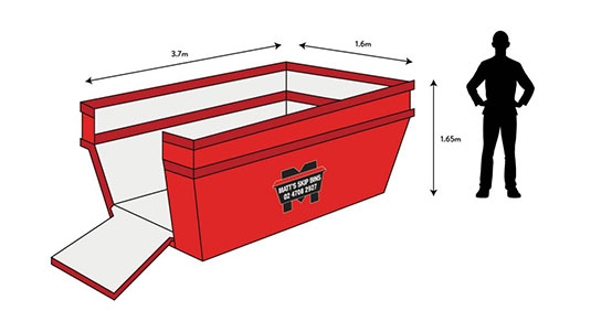 8 CUBIC METRE SKIP BINS - Ideal for a range of rubbish